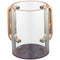 Perspex Clear Washing Cup 13 cm - Gold Handles - UK42918