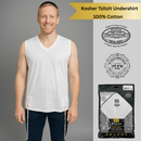Adult T-shirt Tzitzit - Kosher - V-Neck