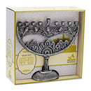 Candle Menorah Aluminum - Old City Design - Antique Nickle