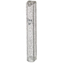 Plastic Mezuzah Case 15 cm-  Dotted Dark SLV