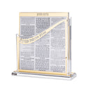 Lucite Bencher Cards and Stand - Gold - Ashkenaz [UK80764]