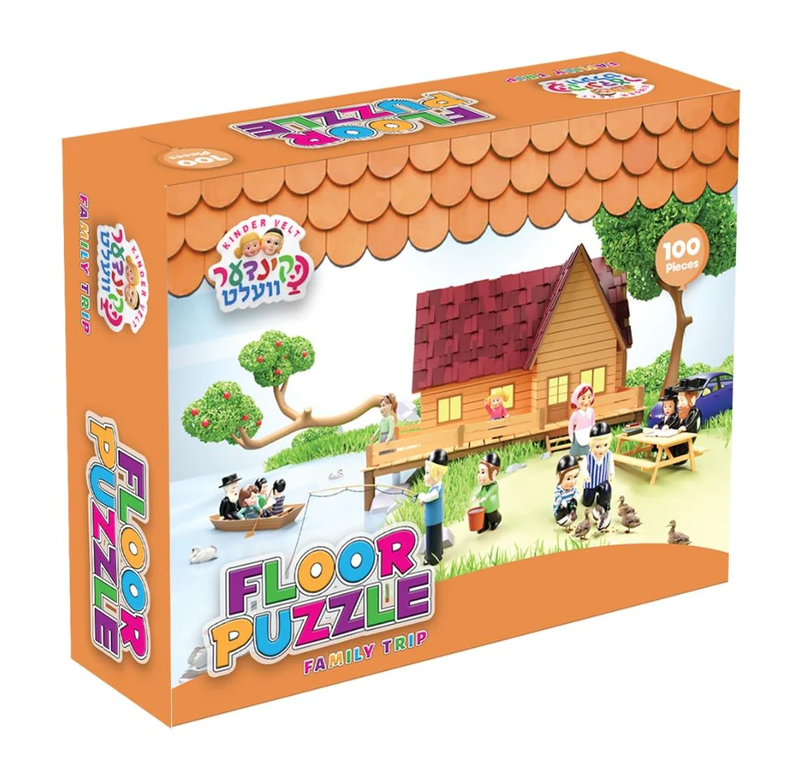 Kindervelt Puzzles Family Trip-100 PC