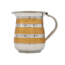 Wash Cup Stainless Steel With Gold Glitter Strip