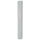 Plastic Mezuzah - Silver SHIN with Rubber Cork - 15 cm