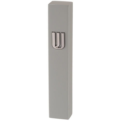 Gray Mezuza Case  Stone Like - 12 cm -UK24379