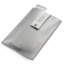Leather Havdalah Pouch - White & Silver