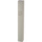 Aluminum Mezuzah 15 cm - Matte Silver, Printed "SHIN" - UK24636