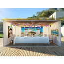 Sukkot Fabric - Netilat Lulav & Sukkah Prayers - Western Wall Design - 5ft x 10ft