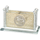Crystal Matches Holder With Laser Cut Plaque 16x8 cm - UK81842