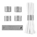 Sukkos Leather Napkin Wraps - SILVER