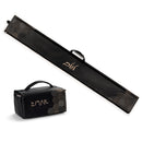 Hexagon Dot Border Leather Lulav Case - Gold & Silver