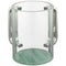 Perspex Clear Washing Cup 13 cm - Silver Handles - UK42922
