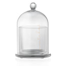 Glass Cloche Match Holder - White & Gold