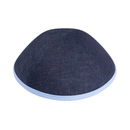 IKIPPAH NAVY DENIM W/ SKY BLUE RIM YARMULKE 4