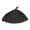 Black Knitted Na Nachman Kippah with Tassel - 24 Cm