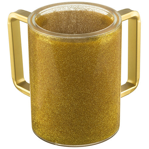 Art Lucite Washing Cup -  Gold Glitter UK48671