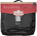 Keter Deluxe TaliTote - Leather Look - Clear Front - Medium - 15" x 13"