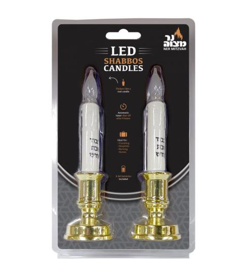LED Shabbos Candles with Timer