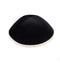 IKIPPAH BLACK VELVET W/ BEIGE LINEN RIM YARMULKE 4