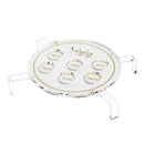 Woven Leather Seder Plate - Gold
