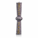 Hourglass Havdalah Candle - Gray & Gold