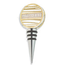 Crystal Wine Stopper 9 cm with Laser Cut Plaque - UK82146