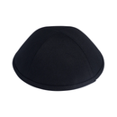 IKIPPAH BLACK COTTON YARMULKE - 4 Part