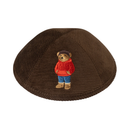IKIPPAH DOV BEAR WINTER - BROWN CORDUROY YARMULKE 4