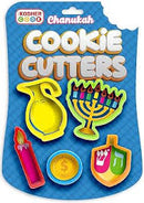 Plastic Chanukah Cookie Cutters - 5-piece set
