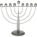 Metal "String" Menorah 33 CM - Semi Round