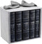 Machzorim - Hebrew English - 5 Volume - Mid Size - Ashkenaz - Faux Leather - Navy