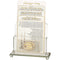 Crystal Benchers Display 21x16 cm - with 4 blessings - Sephardic