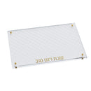 Leatherite Diamond Challah Board - Gold