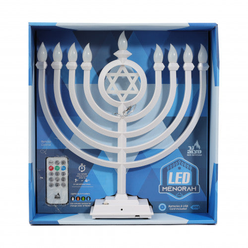 LED Menorah Classic Electric White