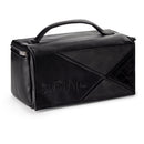 Diagonal Leather Esrog Bag - Black