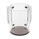 Acrilic Clear Washing Cup 13 cm - SILVER Handles - UK42919