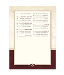 Kiddush book - Silvery