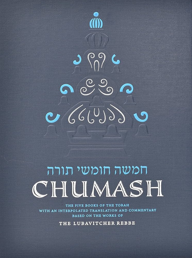 Torah Chumash - English Translation and Commentary Based on the Works of the Lubavitcher Rebbe  - Standard size - Synagogue  edition