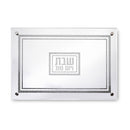 Elegant Glass Tray with Mirror and Glitter 45X30 cm - UK81943