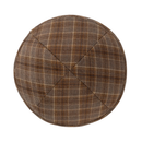 IKIPPAH BROWN & CAMEL BOX PLAID YARMULKE 4