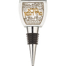 Crystal Wine Stopper 9 cm with Laser Cut Plaque
