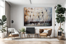 Jerusalem Heartbeat - Abstract Western Wall -  Art by Yossi Bitton