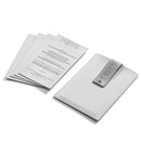 PU Leather - Pesach - Seder Card - White & Silver