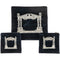 Elegant Velvet Tallis & Tefillin "Rashi" 3 Pc. Set with Stones 42*40 Cm