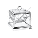 Honeycomb Honey Dish - Silver