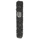 Glass Mezuzah with Stones - Black - 20 cm