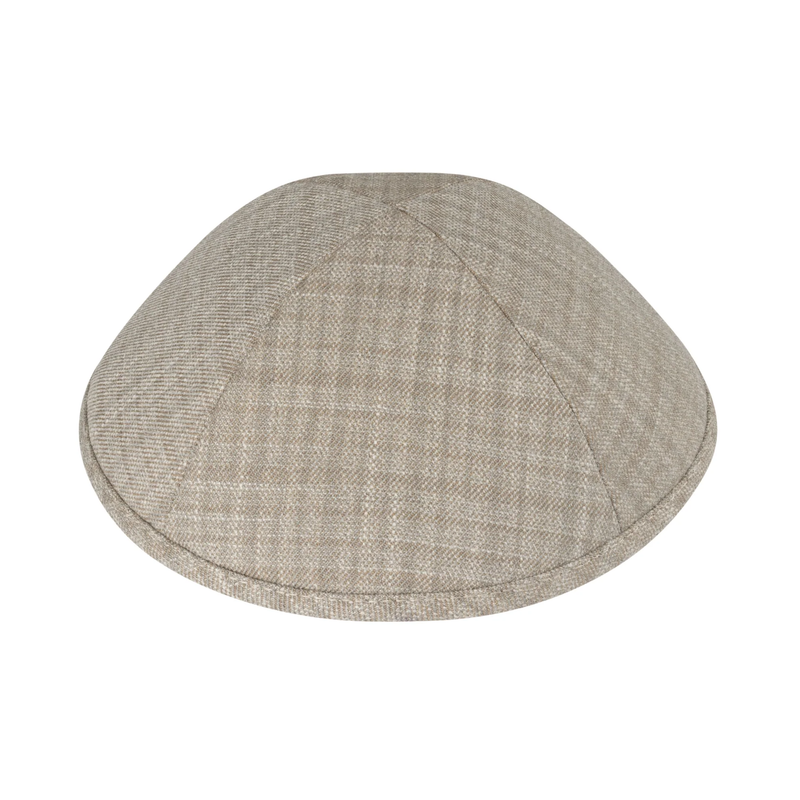 IKIPPAH TAN PLAID YARMULKE 2