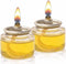 Prefilled 100% Olive Oil Shemen Pods Glass Cup Candles with Cotton Wick 4 Hour Burntime 24 Count