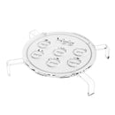 Woven Leather Seder Plate - Silver