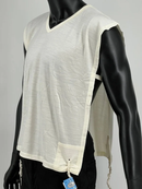Wool V-Neck Tzitzit T-Shirt - Hand-spun